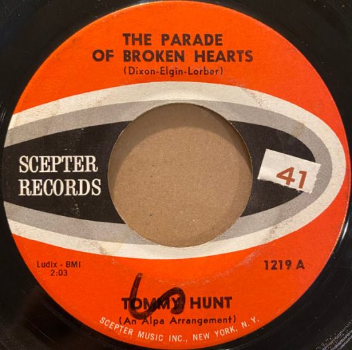 Tommy Hunt - The Parade Of Broken Hearts (7", Single) (Very Good Plus (VG+))