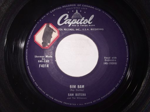 Sam Butera And The Witnesses - Bim Bam / Twinkle In Your Eyes (7", Los) (Very Good (VG))