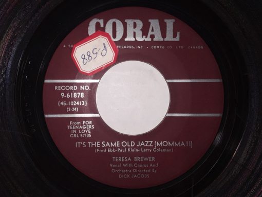 Teresa Brewer - It's The Same Old Jazz (Momma!!) / Born To Love (7") (Fair (F))