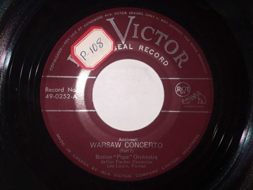 Boston Pops Orchestra, Arthur Fiedler, Leo Litwin - Warsaw Concerto (7") (Very Good Plus (VG+))