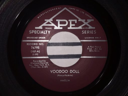 Amelia (8) - Voodoo Doll / Please Don't Quarrel (Mom and Dad) (7", Single) (Very Good Plus (VG+))