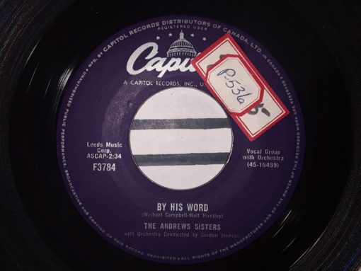 The Andrews Sisters - By His Word / I'm Goin' Home (7") (Very Good Plus (VG+))