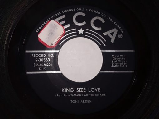 Toni Arden - King Sized Love / Queen Of Tears (7", Single) (Very Good Plus (VG+))