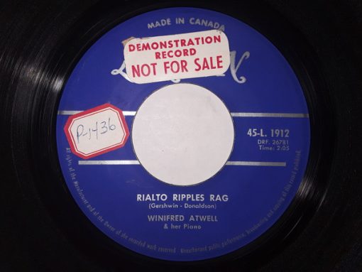 Winifred Atwell - Rialto Ripples Rag / My Old Man's A Dustman (7", Single) (Very Good (VG))