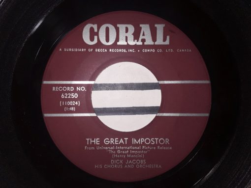 Dick Jacobs - The Great Impostor / A La Parisienne (7", Single) (Very Good Plus (VG+))