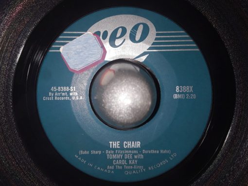 Tommy Dee With Carol Kay And The Teen-Aires - The Chair / Hello, Lonesome (7") (Very Good Plus (VG+))