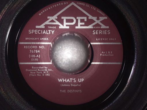 The Destinys - What's Up / Think About It (7", Single) (Very Good Plus (VG+))