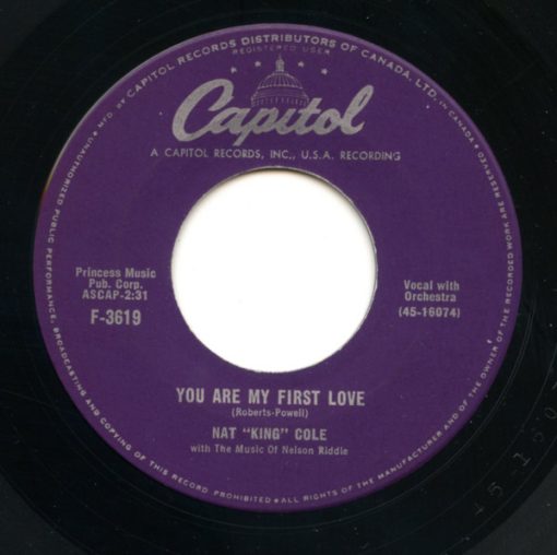 Nat King Cole - You Are My First Love / Ballerina (7", Single) (Very Good (VG))