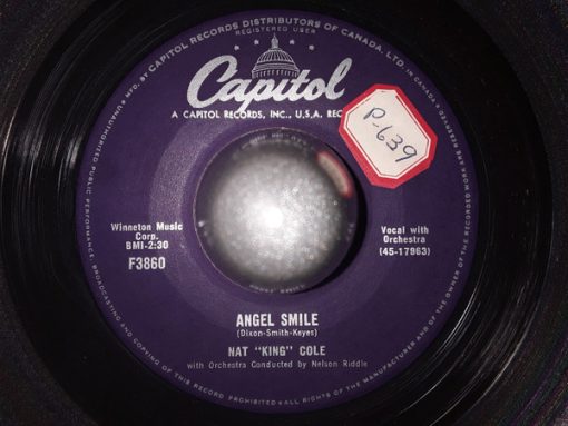 Nat King Cole - Angel Smile / Back In My Arms (7") (Very Good (VG))