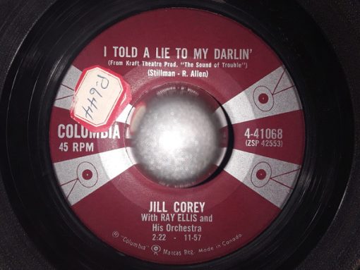 Jill Corey With Ray Ellis And His Orchestra - I Told A Lie To My Darlin' / Exactly Like You (7") (Near Mint (NM or M-))