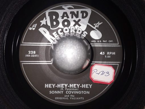 Sonny Covington And The Original Valiants - Hey-Hey-Hey-Hey / We Two (7") (Very Good Plus (VG+))