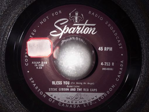 Steve Gibson's Red Caps - Bless You (For Being An Angel) / Cheryl Lee (7") (Very Good Plus (VG+))