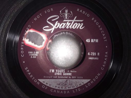 Eydie Gormé - I'm Yours / Don't Take Your Love From Me (7") (Very Good Plus (VG+))