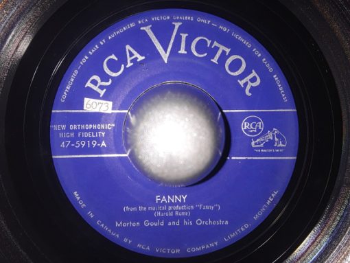 Morton Gould And His Orchestra - Fanny / Why Be Afraid To Dance (7") (Very Good Plus (VG+))