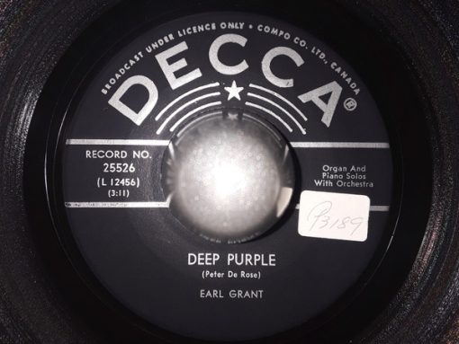 Earl Grant - Deep Purple / Ebb Tide (7", Single) (Very Good Plus (VG+))