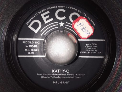 Earl Grant - Kathy-O (7") (Very Good (VG))