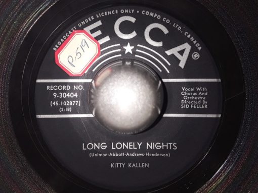 Kitty Kallen - Lasting Love / Long Lonely Nights (7", Single) (Very Good (VG))