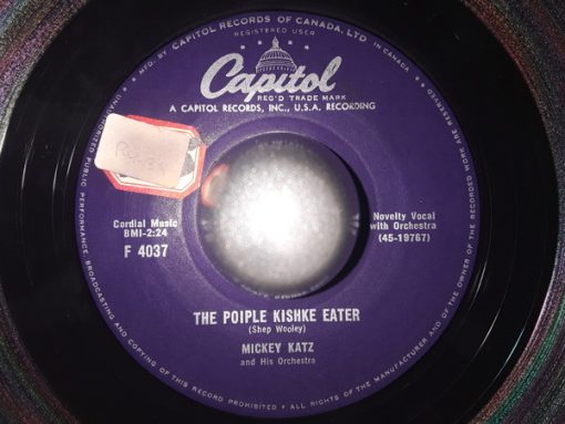 Mickey Katz And His Orchestra - The Poiple Kishke Eater (7") (Very Good Plus (VG+))