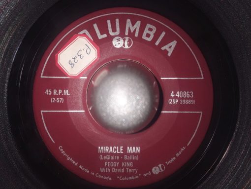 Peggy King - Miracle Man (7", Single) (Very Good Plus (VG+))