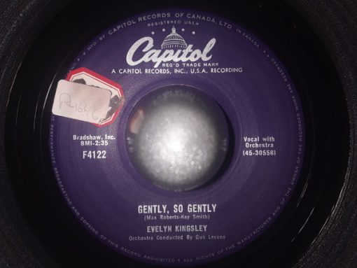 Evelyn Kingsley - Gently, So Gently  (7") (Very Good Plus (VG+))