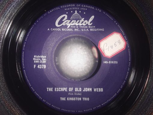 Kingston Trio - The Escape Of Old John Webb / Bad Man Blunder (7", Single) (Near Mint (NM or M-))