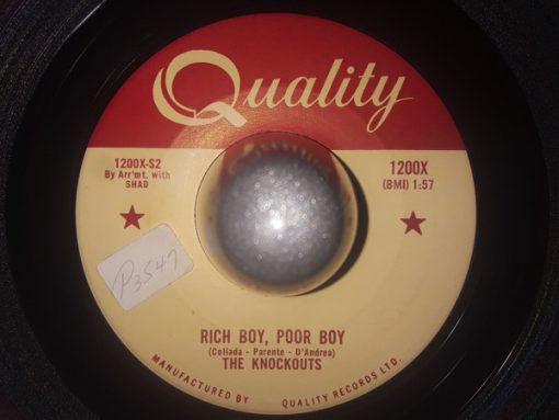 The Knockouts (2) - Please Be Mine / Rich Boy, Poor Boy (7", Single) (Very Good Plus (VG+))