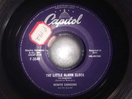 Renato Carosone E Il Suo Quartetto - The Little Alarm Clock (La Svegliettia) (7", Single) (Very Good Plus (VG+))