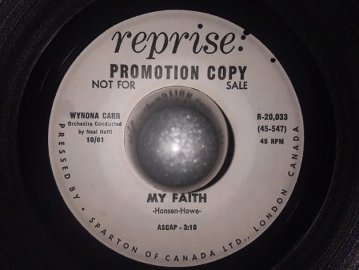 Wynona Carr - My Faith / I Gotta Stand Tall (7", Single) (Very Good Plus (VG+))