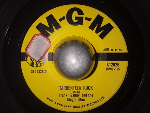 Frank Sandy And The King's Men - Tarrentela Rock / Somebody Loves Me (7") (Very Good Plus (VG+))