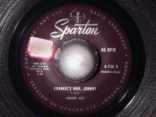 Johnny Sea - Frankie's Man, Johnny / Loneliness (7") (Very Good (VG))