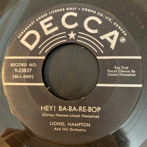 Lionel Hampton And His Orchestra - Hey! Ba-Ba-Re-Bop (7", Single) (Near Mint (NM or M-))