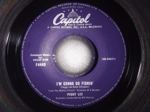 Peggy Lee - I'm Gonna Go Fishin' / My Gentle Young Johnny (7", Single) (Near Mint (NM or M-))