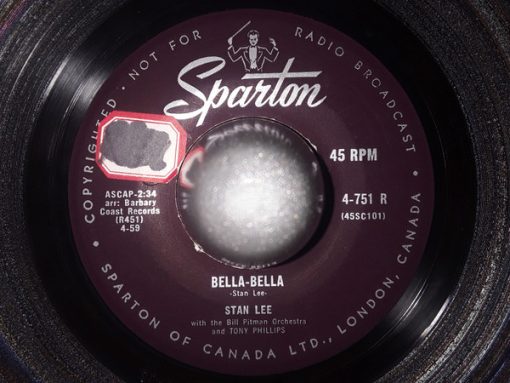 Stan Lee (13) With The Bill Pitman Orchestra With Tony Phillips (8) - Bella-Bella / The Nine Lives Of Elfego Baca (7", Single) (Very Good Plus (VG+))