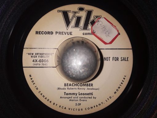 Tommy Leonetti - Beachcomber / In Times Like These (7", Promo) (Very Good Plus (VG+))