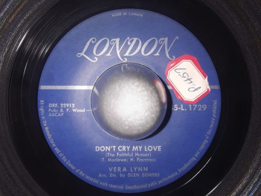 Vera Lynn - Don't Cry My Love (The Faithful Hussar) (7", Single) (Very Good (VG))