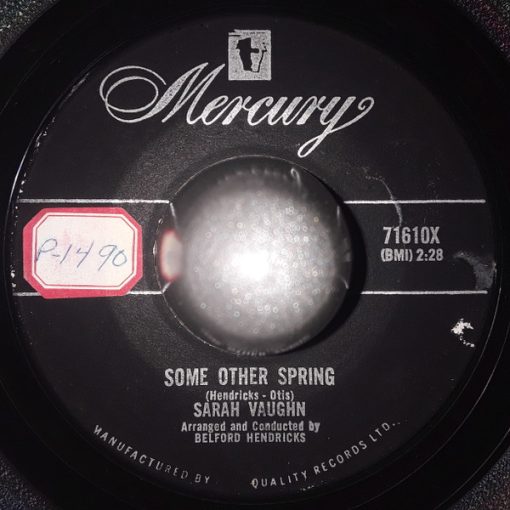 Sarah Vaughan - Some Other Spring / Our Waltz (7") (Very Good Plus (VG+))