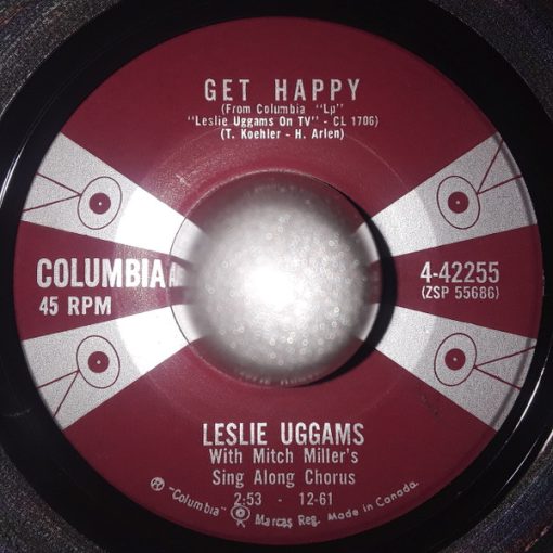 Leslie Uggams - Get Happy / Birth Of The Blues (7", Single) (Very Good Plus (VG+))