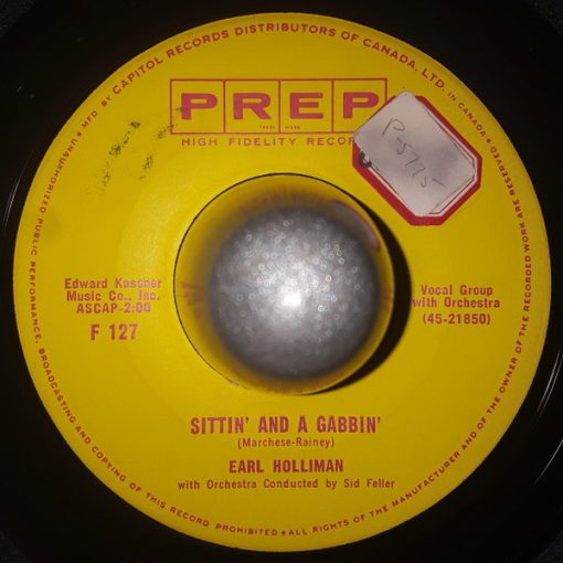 Earl Holliman - Sittin' And A Gabbin'/Nobody Knows How I Feel (7", Single) (Very Good Plus (VG+))