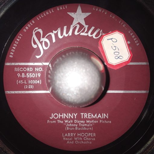 Larry Hooper - Johnny Tremain / Liberty Tree (7", Single) (Very Good Plus (VG+))