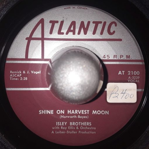 The Isley Brothers with Ray Ellis And His Orchestra - Shine On Harvest Moon / Standing On The Dance Floor (7", Single) (Very Good Plus (VG+))