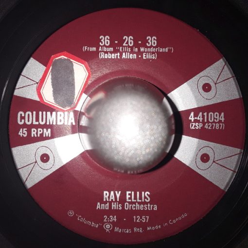 Ray Ellis And His Orchestra - 36-26-36 (7", Single) (Very Good Plus (VG+))