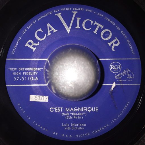 Luis Mariano Mit Orchester - C'est Magnifique (7", Single) (Very Good Plus (VG+))