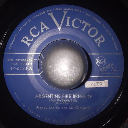 Freddy Martin And His Orchestra - Argentine Fire Brigade / Second Hungarian Mambo (7", Single) (Very Good Plus (VG+))