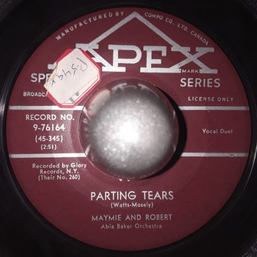 Maymie And Robert - Parting Tears (7", Single) (Very Good Plus (VG+))