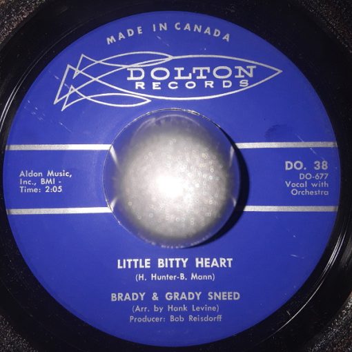 Brady & Grady Sneed - Little Bitty Heart / Leavin' It All Up To You (7", Single) (Very Good Plus (VG+))