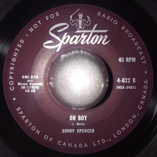 Sonny Spencer - Oh Boy / Gilee (7") (Very Good Plus (VG+))