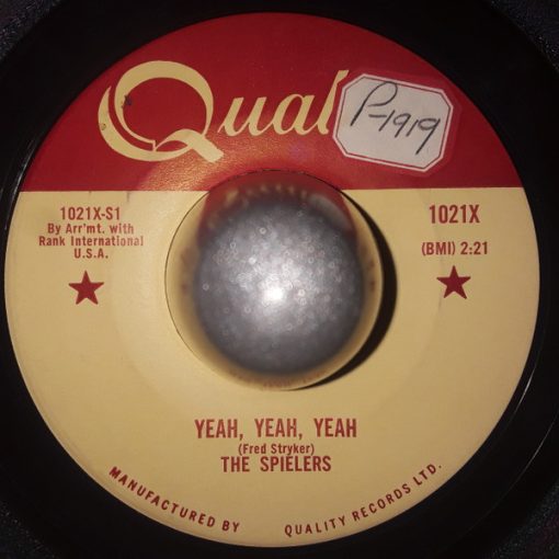 Ernie Newton (4) And The Spielers / The Spielers - Yeah, Yeah, Yeah / Ya, Ya, Ya (7", Single) (Very Good Plus (VG+))