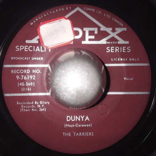 The Tarriers - Dunya / Quinto (My Little Pony) (7") (Very Good Plus (VG+))