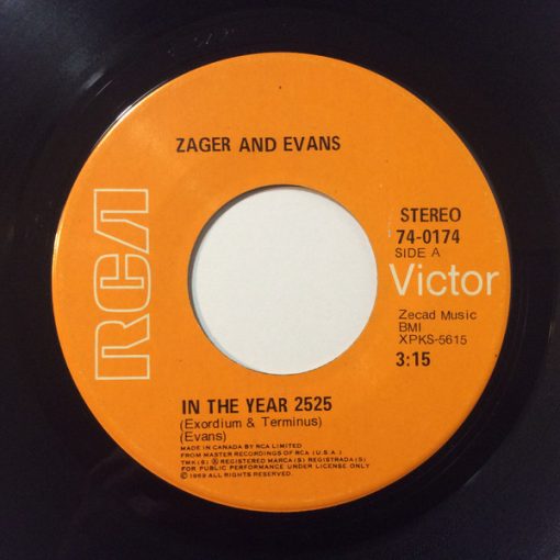 Zager & Evans - In The Year 2525 (7", Single) (Near Mint (NM or M-))