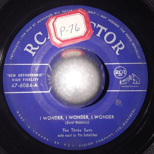 The Three Suns - I Wonder, I Wonder, I Wonder / Dancing With Tears In My Eyes  (7") (Very Good (VG))